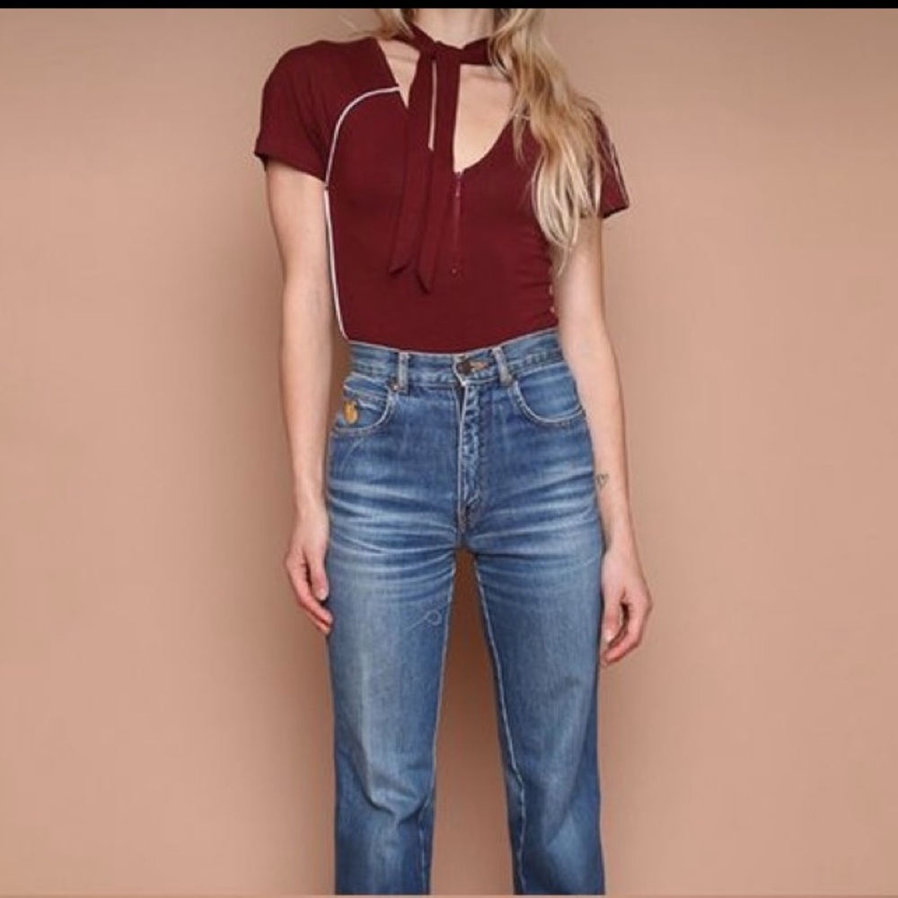 Maroon Brooke Bodysuit by Shop Camp